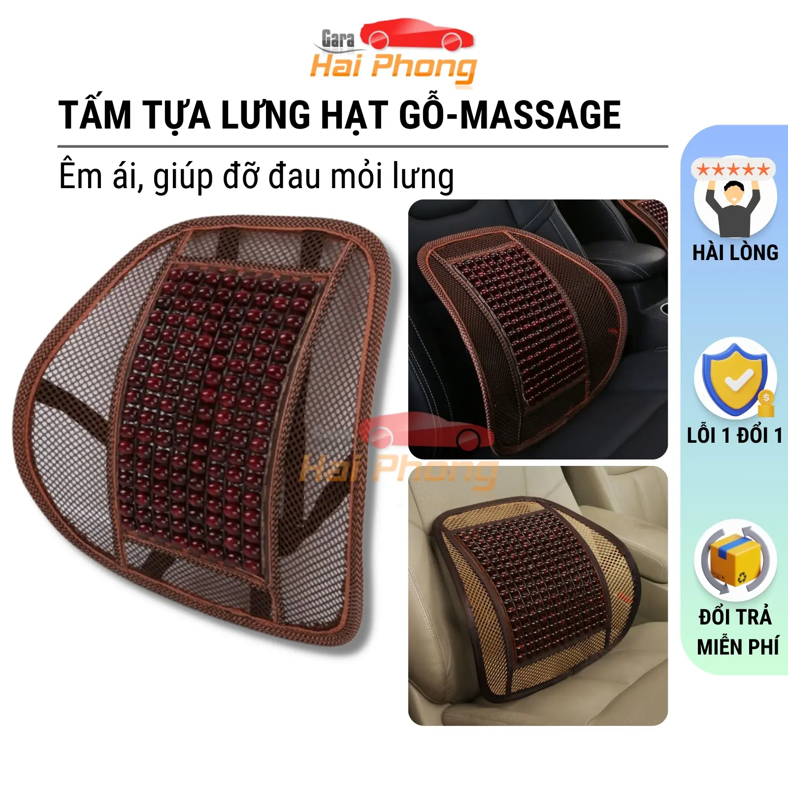 Tấm Lưới Đệm Massage Tựa Lưng Chống Nóng Ô Tô Và Văn Phòng