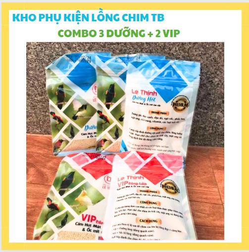  COMBO3 DƯỠNG HÓT 2 VIP CĂNG LỬA CÁM CHIM HÚT MẬT LÊ THỊNH  100GRAM GÓI  