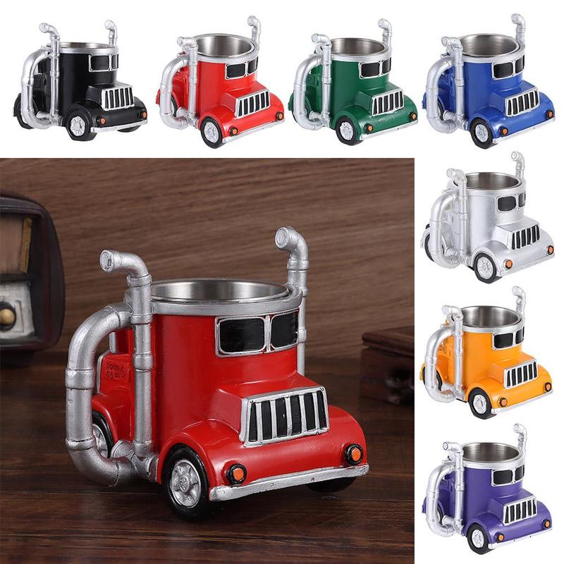 New Durable Truck Coffee Mug Semi Truck 11 Ounces Coffee Cup Handcrafted Semi-trailer Shaped Semi-Truck Coffee Mugs For Men 0
