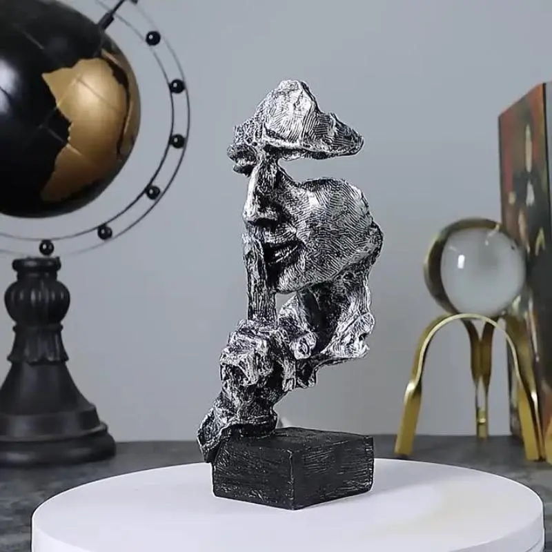 Abstract Thinker Statue, 3 Counts/set Creative Modern Resin Statue, Thinker Statue Sculpture, Room Decor, Home Office 3