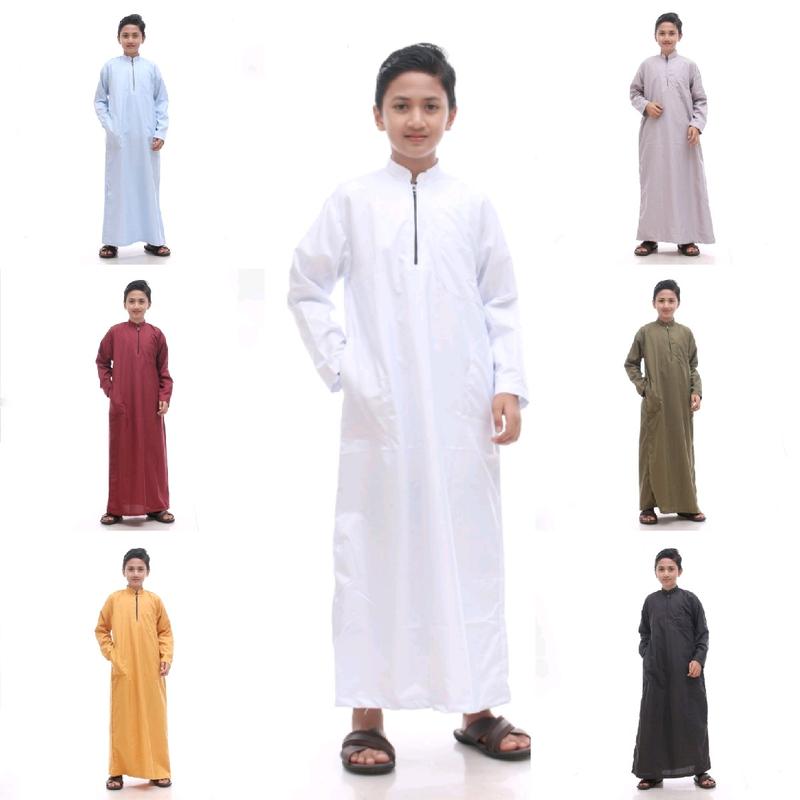 JUBAH ANAK LAKI-LAKI USIA 10- 15tahun / GAMIS MUSLIM ANAK LAKI-LAKI TANGGUNG Katun 1