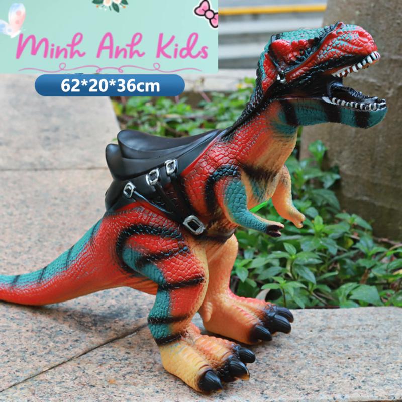Minh Anh Kids Đồ Chơi Mô Hình Khủng Long Mini Size 62Cm Có Bệ Ngồi An Toàn Cho Trẻ Em Phát Triển Giáo Dục