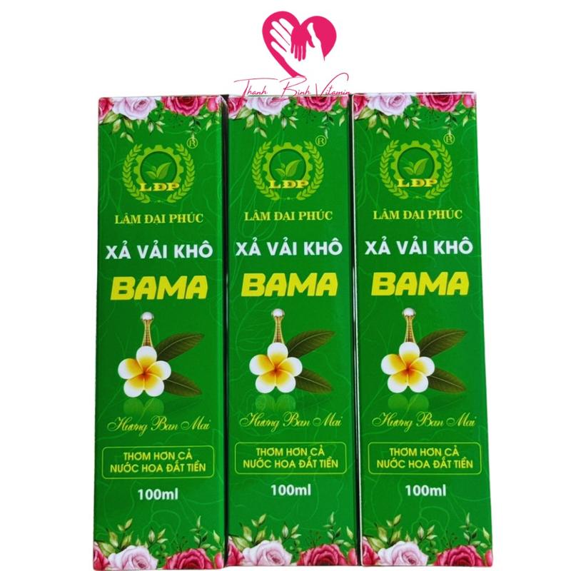   Combo 3 Chai Màu Xanh  Xịt Thơm Quần Áo Xả Vải Khô BAMA LÂM ĐẠI PHÚC 