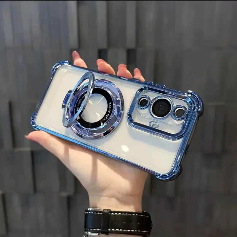 Casing SAMSUNG A52 A52S A52 5G Electroplated four-corner anti-fall magnetic bracket phone case-DDSJCXKH