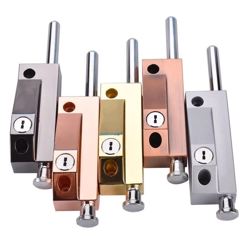 Floor Mounted Rotating Door Lock Aluminum Glass Panel Lock latch ...