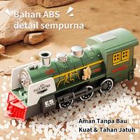 Gambar Kereta Api Mainan Otomatis Anti Tabrakan - Kereta Uap Klasik dengan Efek Semprot Asap, Lampu, Suara & Jalan 360°, Mainan Edukatif Anak 3+ Tahun - Hitam dari Habibi toys_NEW Kota Administrasi Jakarta Timur 5 Tokopedia