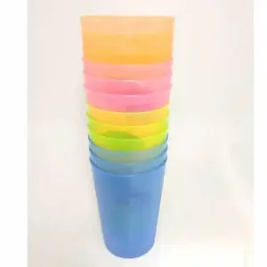 (HARGA PROMO) Gelas Plastik Cantik Warna Warni