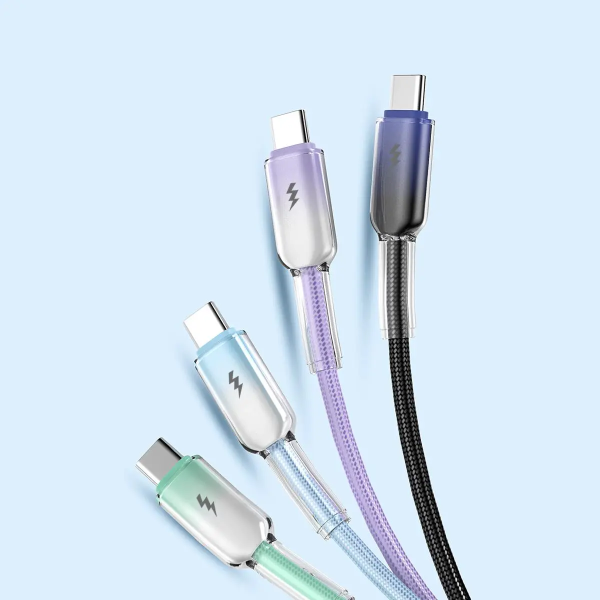 60W USB-Type-C Fast Charging Data Cable, 1pc Multicolor Phone Charging Cable, Phone Accessories Compatible with Apple Samsung Honor Xiaomi Vivo OPPO
