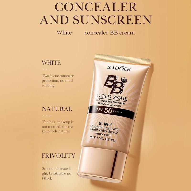 Long Lasting BB Cream, 4 Counts/set Moisturizing Sun Care Foundation, Full Coverage Flawless Makeup Cream, Makeup Product for Women & Girls 6