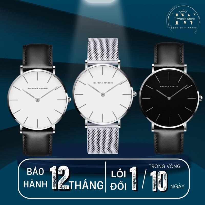 Đồng hồ Nam H.M Siêu Mỏng 3MM Chạy 2 Kim , Sang trọng, Thời Thượng, Trẻ Trung, Watch Nam Đeo Tay