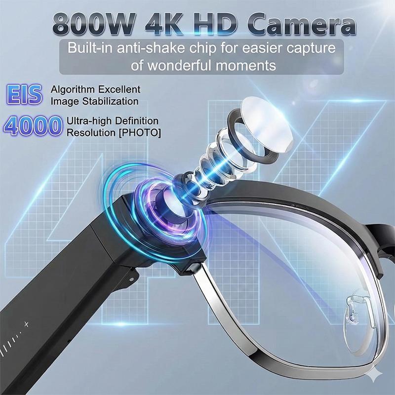2026 New Upgrade Smart Glasses With Camera Video Recording AI Photo Recognition Bluetooth Call Translation Voice Sunglasses Men - Image 4