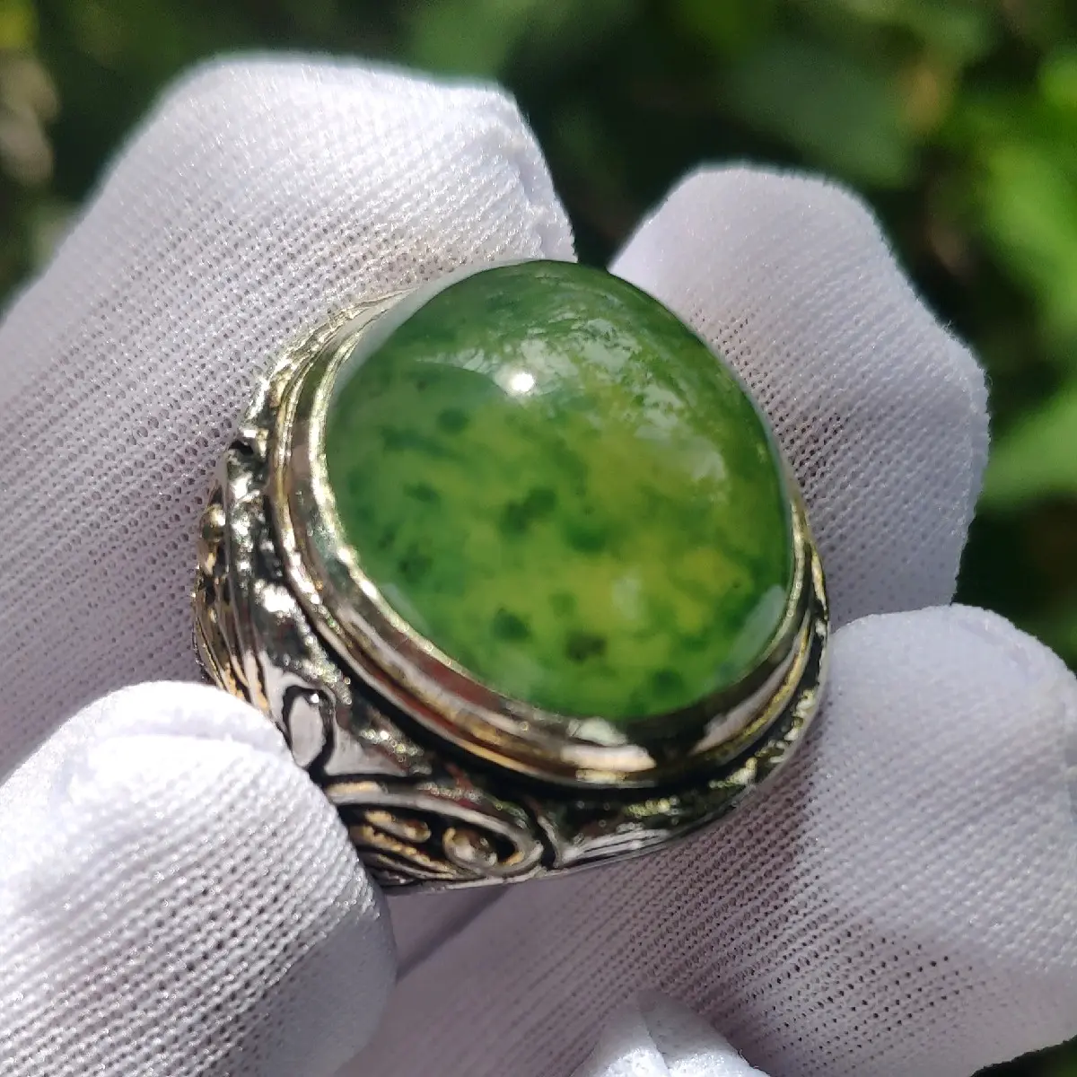 cincin akik lumut sungai Dareh kumbang Janti Jade