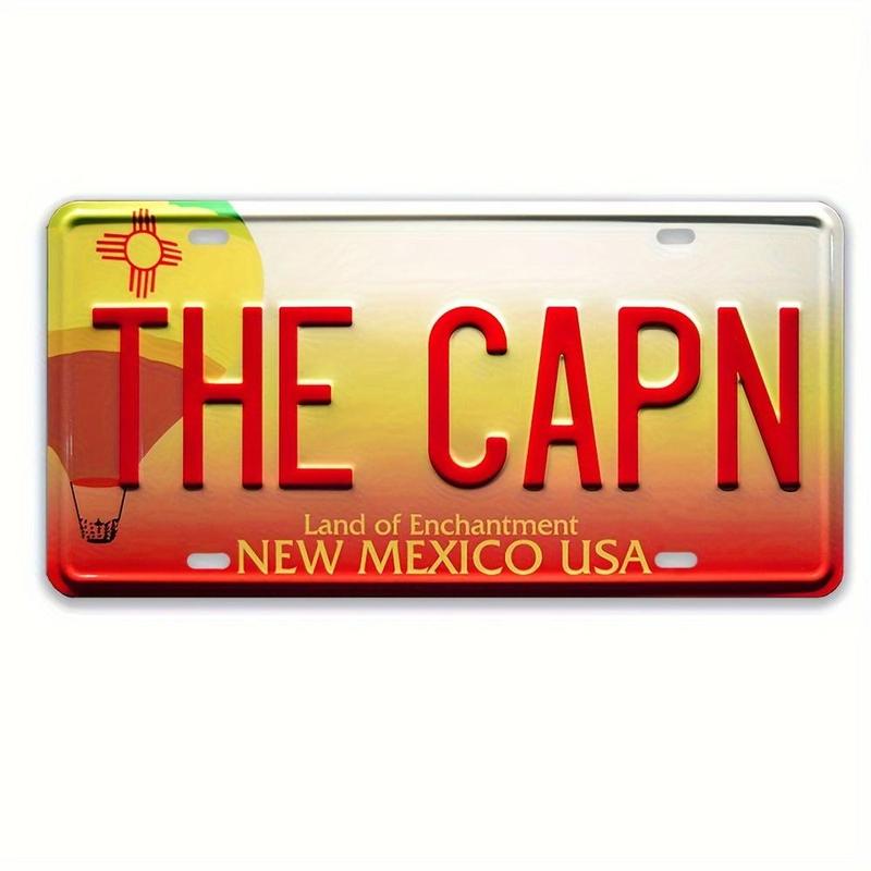 Vintage License Plate, 1 Piece Metal Stamped License Plate, Desktop Plaque for Home Decor, Housewarming Gift Ideas, Room Decor 2