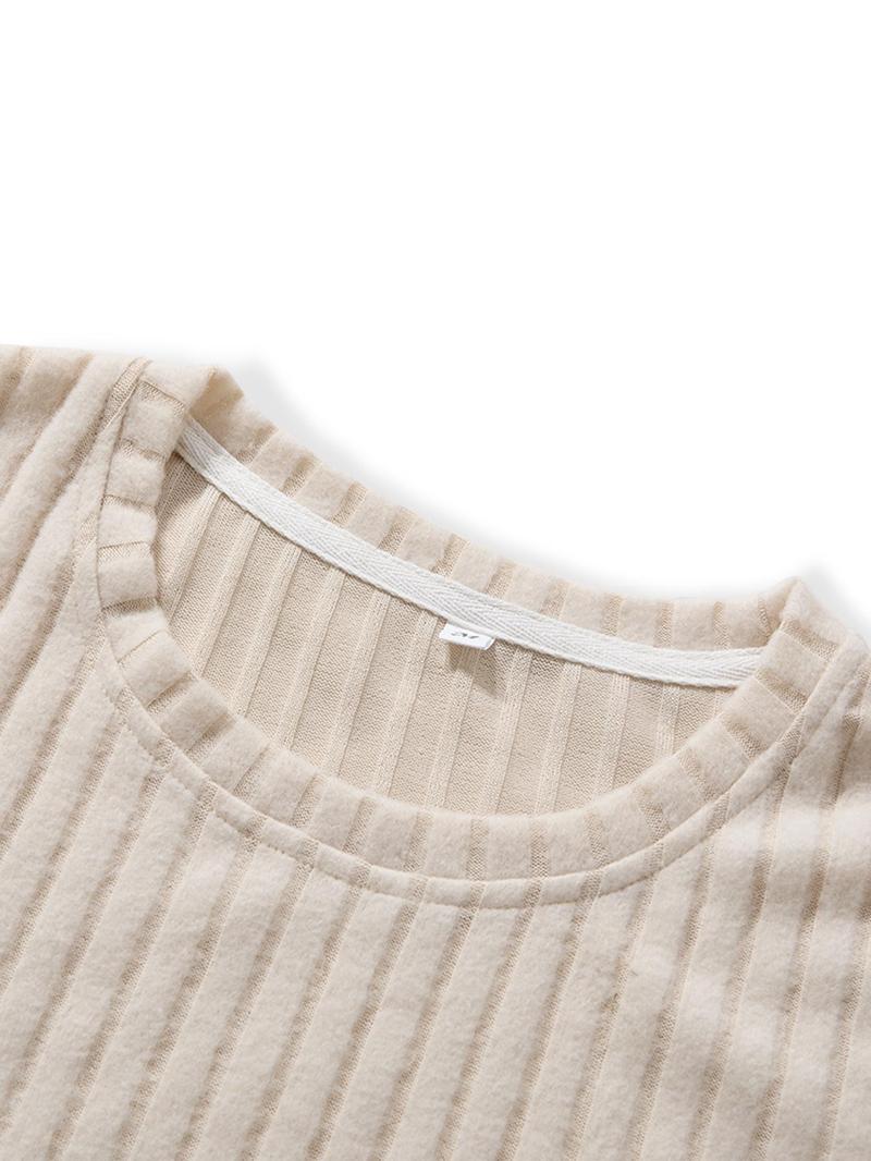 Product Introduction of Men's Solid Color Ribbed Short Sleeve Tee, Casual Comfy Breathable T-shirt for Daily Wear, Men's Top for All Seasons 3