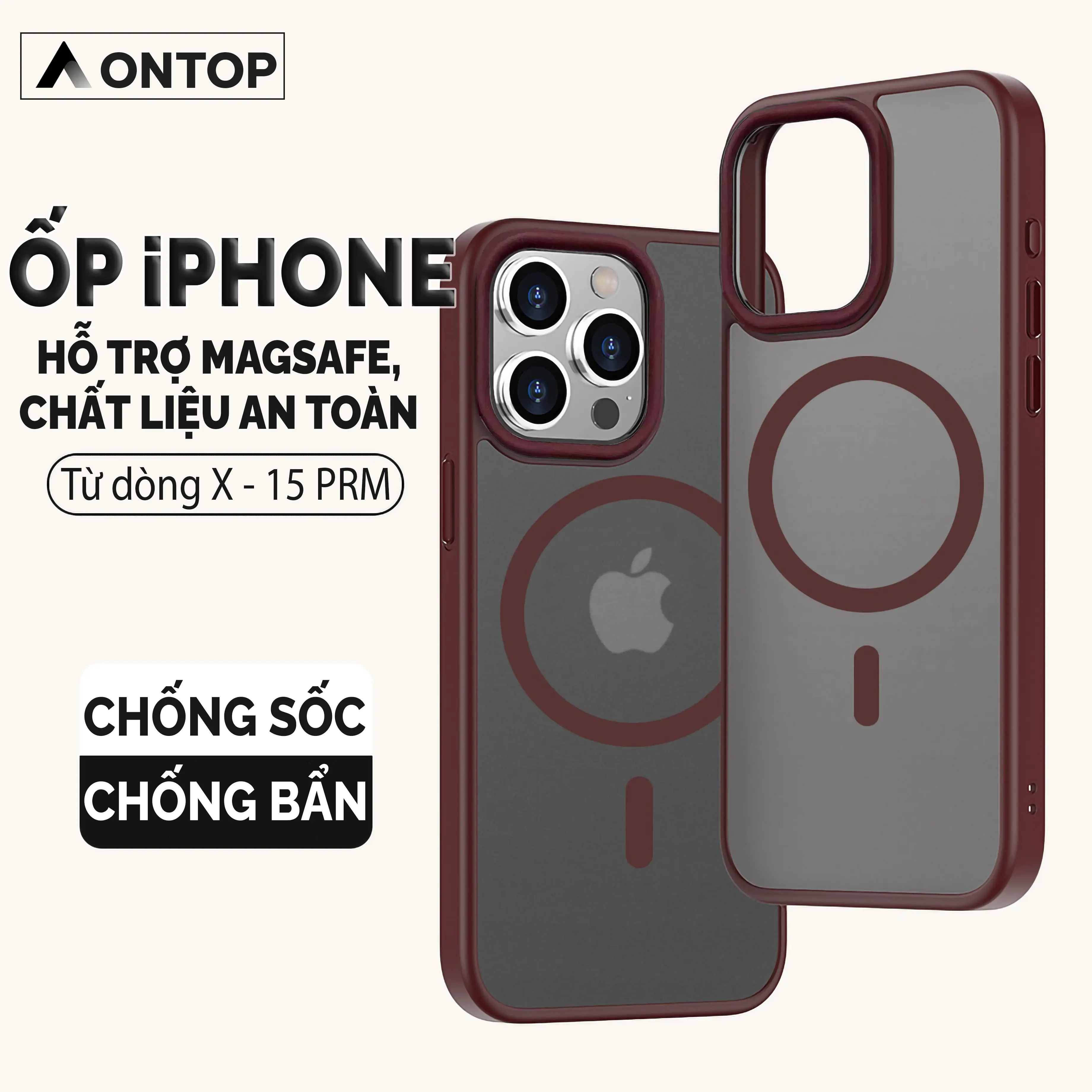 Ốp Lưng Magsafe Cho iPhone, Silicon Mềm, Màu Theo Máy, Chống sốc - Phụ Kiện Bảo Vệ Điện Thoại Khỏi Va Đập, Trầy Xước