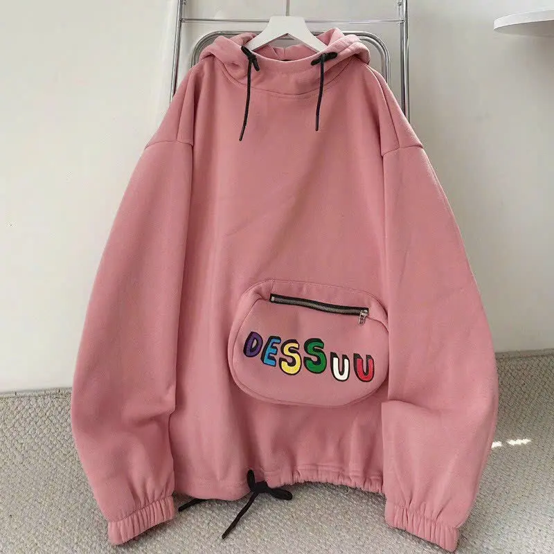 Áo Hoodie Nữ Túi Bao Tử Dessuu Siêu Dễ Thương Và Tiện Lợi - Áo Hoodie Nữ Chống Nắng Vải Nỉ Dày