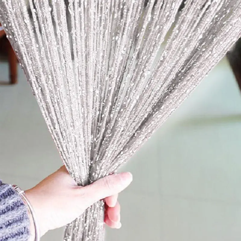 Glitter Tassel Curtain, 1 Count Metallic Party Background Decoration, Party Decoration Supplies for Birthday Wedding Festival 4