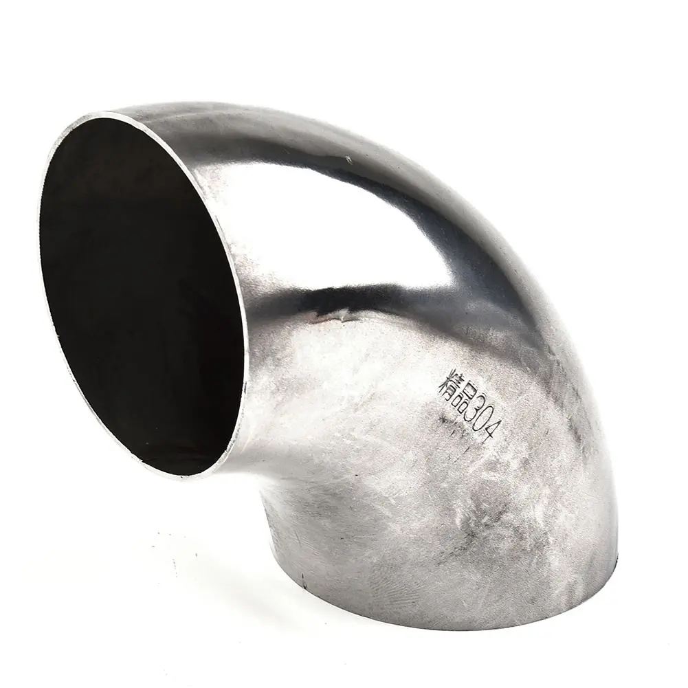 2Inch/51mm Stainless Steel Car Exhaust Pipe Weldable 90° Bend Elbow Fittings