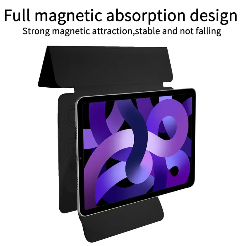 Magnetic Tablet Case, 1 Count Smart Foldable Magnetic Case, PU Leather Cover Case with Pencil Slot, Tablet Cover Cases Compatible with iPad 10th 7