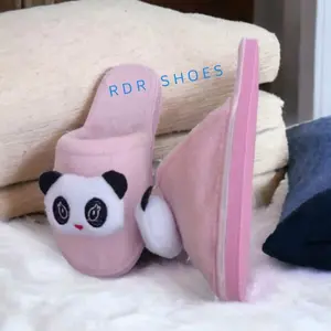 sandal rumah full bulu selop ( bustong panda ) Wanita