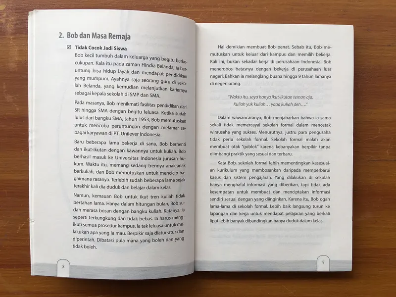 Buku Inspirasi & Motivasi Bob Sadino 3