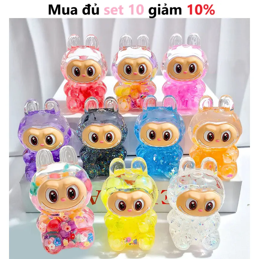 Túi mù nước Khổng lồ SIZE TO 8cm mở mắt 3D dạ quang 10 màu đồ chơi mô hình nhân vật DIY trang trí decor phát sáng B208
