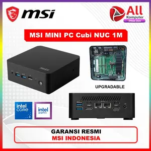 MSI Mini PC Cubi NUC 1M Intel Core 3 100U 16Gb 512Gb Windows 11 Pro - DOS, 8GB 256GB
