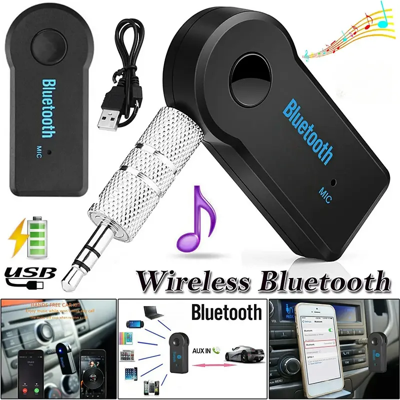 2 In 1 Wireless Bluetooth 5.0 Receiver Transmitter Adapter 3.5mm Jack For Car Music Audio Aux Earphones Reciever Handsfree