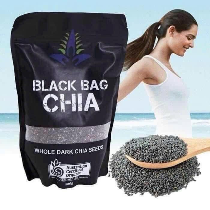 Gói 500G Hạt Chia Úc Đen,Hạt Chia Black Bag 0