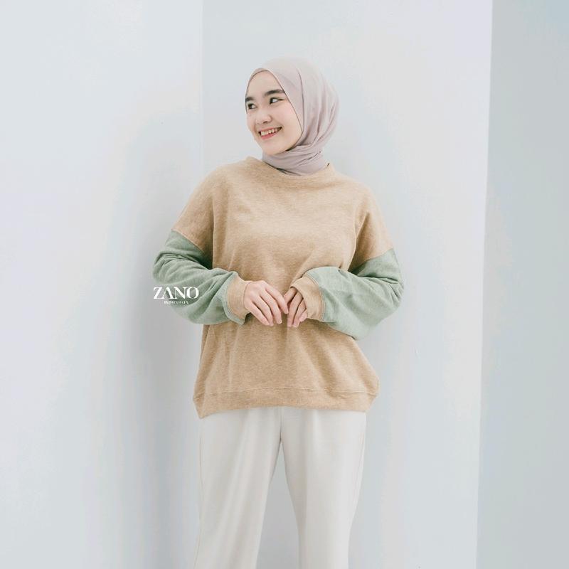 ZANO BASICS Sweater Jumbo Comby Atasan Wanita 4