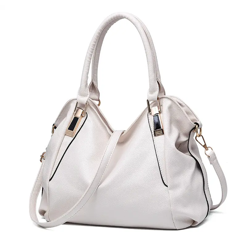 Manufacturer 2025 Fashion Soft Leather Handbag Large Capacity Women's Bag Middle-Aged Women's Shoulder Messenger Bag