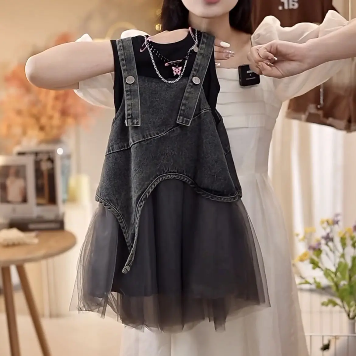 Bộ Đồ Hai Mảnh Mùa Hè Cho Bé Gái, Thời Trang Phong Cách Hàn Quốc, Bán Chạy Nhất, Áo Vest Không Tay, Phong Cách Phương Tây, Váy Niềng Răng Denim Dễ Phối Đồ Hợp Xu hướng Xu Hướng, Bộ Sưu Tập Mới Năm 2024