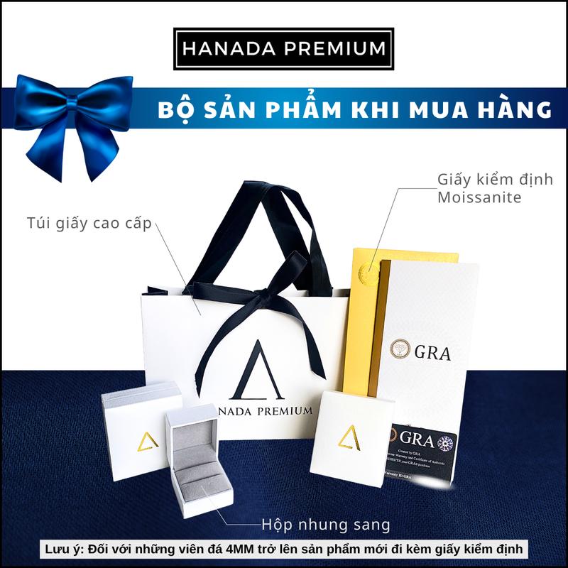 Product Introduction of [CHỨNG NHẬN GRA] Bộ Trang Sức Kim Cương MOISSANITE Bạc 925 Cỏ 4 Lá, Bộ Quà Tặng Hanada 1729 1881 1882 5