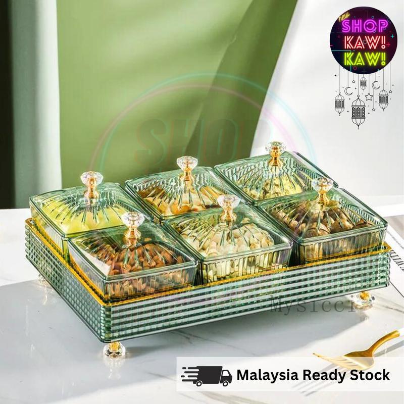 Bekas Kuih Raya Bertutup, Kedai Kaw-Kaw, 4 / 6 PCS, Hidangan Hidangan ...