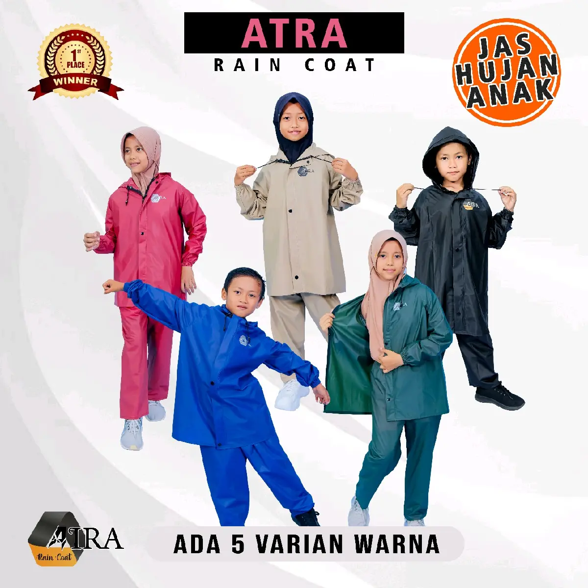 Jas Hujan Anak Terbaik Termurah 100% Original Anti rembes Bahan PVC