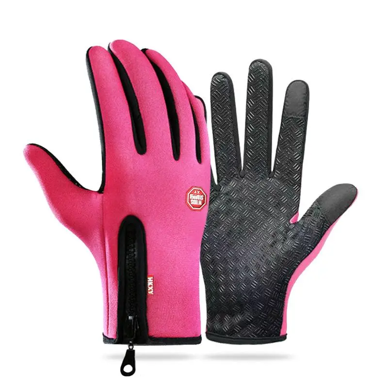 Touch Screen Gloves, 3 Pairs Warm Waterproof Full-finger Cold Weather Touch Screen Sensitive Gloves, Windproof Warm Gloves for Outdoor Winter Activities 0