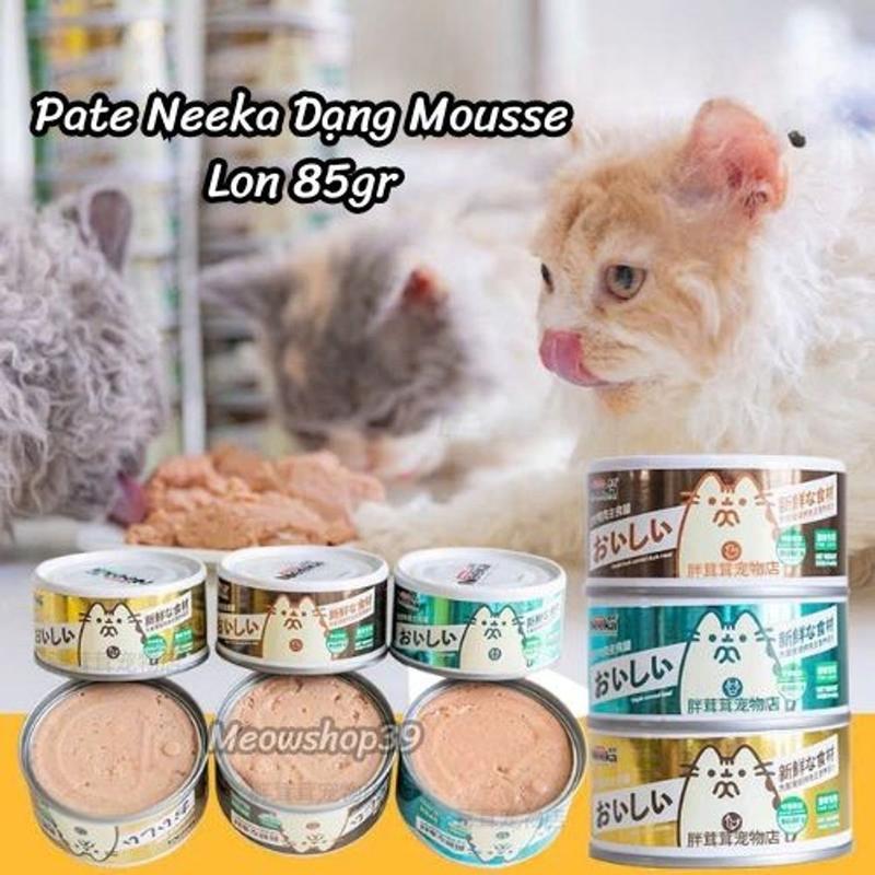 (GIAO HÀNG SAU TẾT) [COMBO 24 LON] Pate cho mèo Neeka Special 85g,  8 vị thịt - pate dinh dưỡng dạng mousse, dễ tiêu hóa