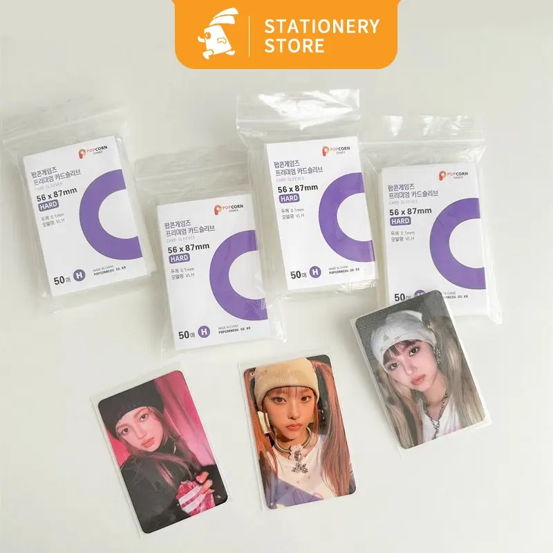 Toploader Card Protector Transparan / Card Sleeve Pokemon / Photocard Toploader / Pelindung Kartu Pokemon-Rabbit Stationery