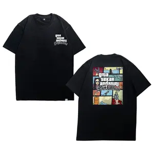 Kaos Gita JKT 48 SiKulkas Katun Hitam Stiker Lokal