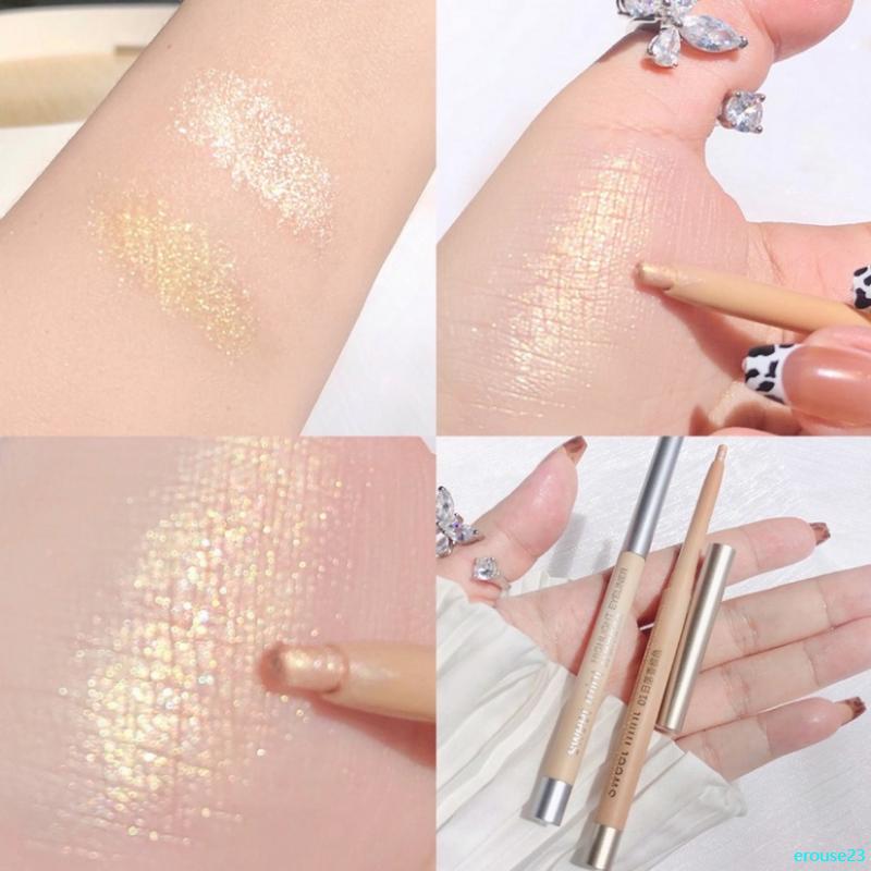 Product Introduction of erouse23 Phấn mắt bắt sáng màu trắng nhũ ánh ngọc lâu trôi chống thấm nước bút nhũ mắt nội địa trung 34