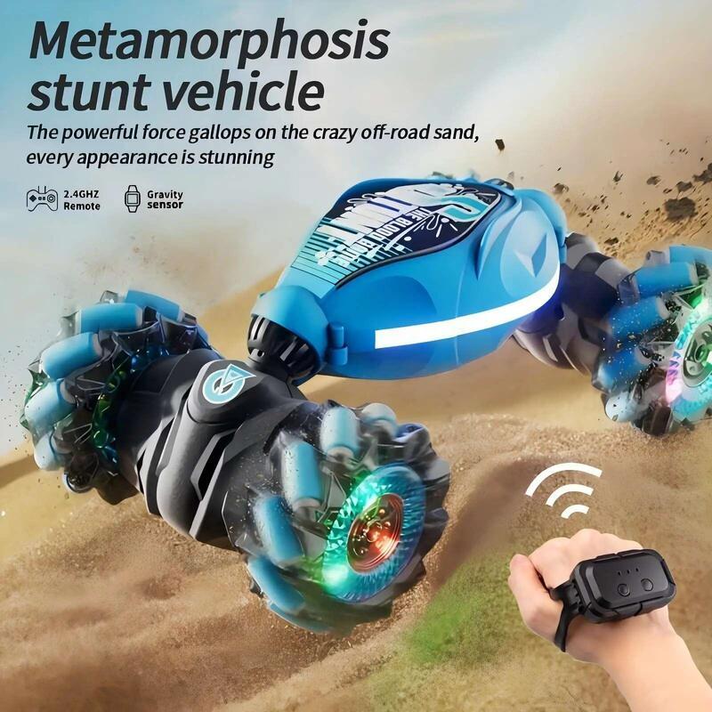 Gesture sensing Morphing remote control car Children's toys Twist four-wheel drive climbing stunt boy rechargeable off-road vehi 1