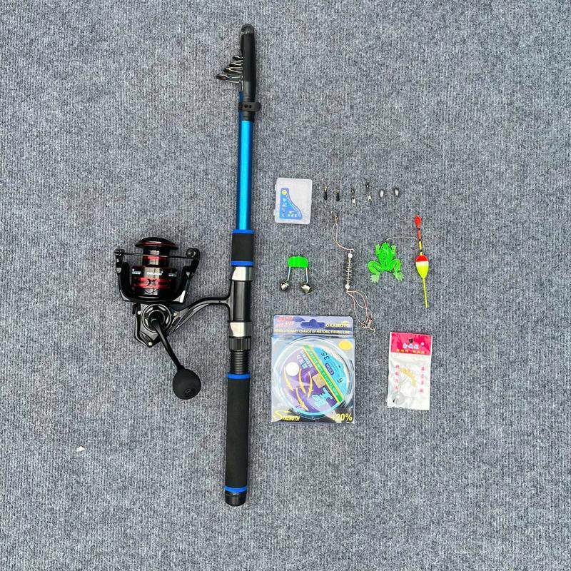 COMBO Bộ Cần Câu Rút Shimalo Kèm Máy FS Và Trọn Bộ Phụ Kiện Chì Khóa Link Hạt Chặn,Chân Cắm Phao