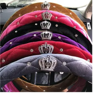 Sarung Cover Stir Setir Mobil Stir DAD Crown Mahkota dan Chxnel Premium Bahan Bludru