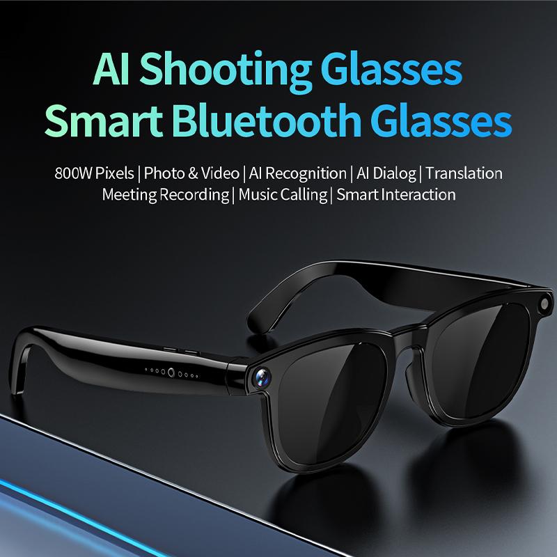 New AI Smart Glasses 800W HD Camera Photo Video Recording Translation Al Office Assistant Music Wireless Call Smart Glasses 2026 - Image 2