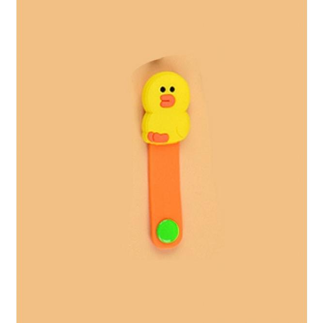 PVC soft rubber earphone nail buckle winding device button storage device snap button earphone cable manager hub 7