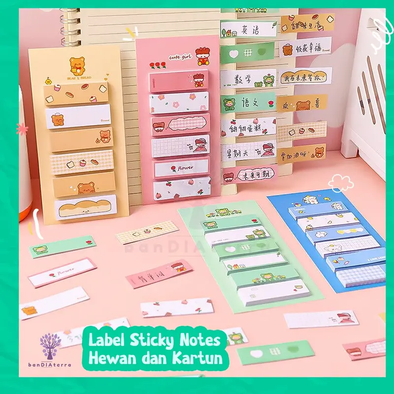 Bandiaterra A0916 Label Memo Pad Sticky Notes 120 Sheets 0