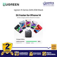 Gambar Ugreen GaN 20W Fast Charger N Series Black Compact USB C Power Adapter Quick Charge dari Sentra Digital Kota Surabaya 3 Tokopedia