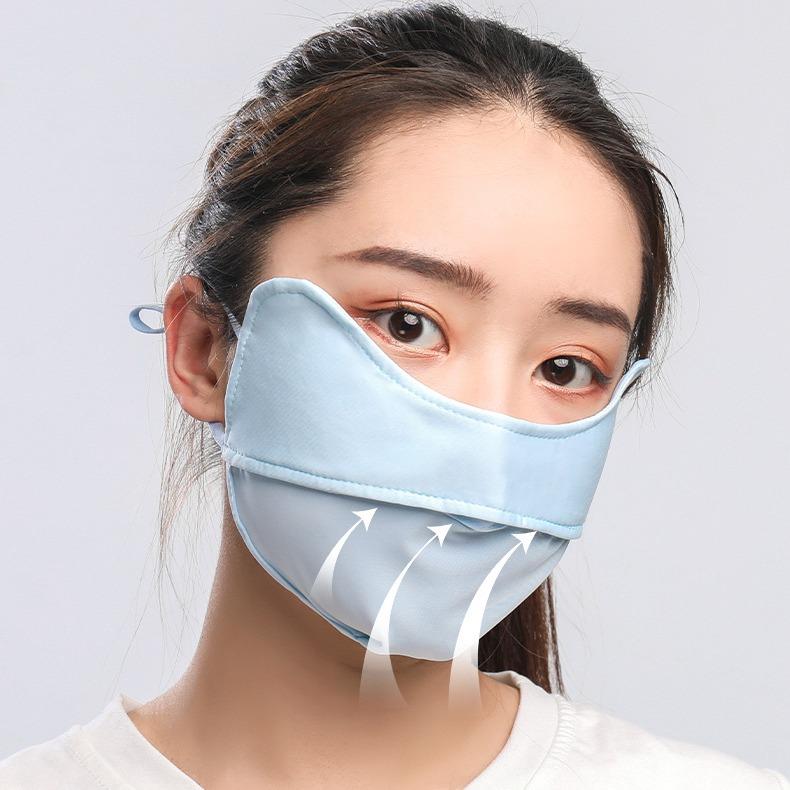 Khẩu Trang Vải Chống Nắng, Chống tia UV, Chất Thun Lạnh Thoáng Mát Kháng Khuẩn Chống Bụi, Khẩu Trang Che Kín Mặt, Dây Đeo Điều Chỉnh Linh Hoạt, Màu Sắc Thời Trang, LIMO 6