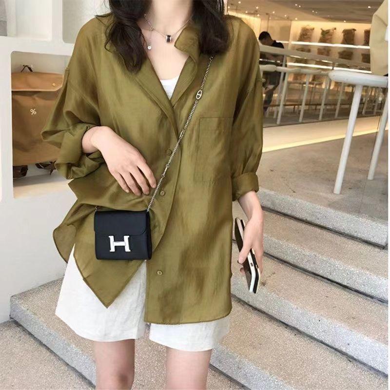 Product Introduction of Áo Chống Nắng, Phong Cách Lười Biếng, Dáng Rộng Rãi Và Bó Sát, Mỏng, Dành Cho Nữ, Thiết Kế Mới Mùa Hè 2024, Ngoại Cỡ, Áo Khoác Sơ Mi Nhỏ Áo, Được Đánh Giá Bởi 2608 Người, Thích Hợp Cho Mùa Hè, Hàng Mới Về 2