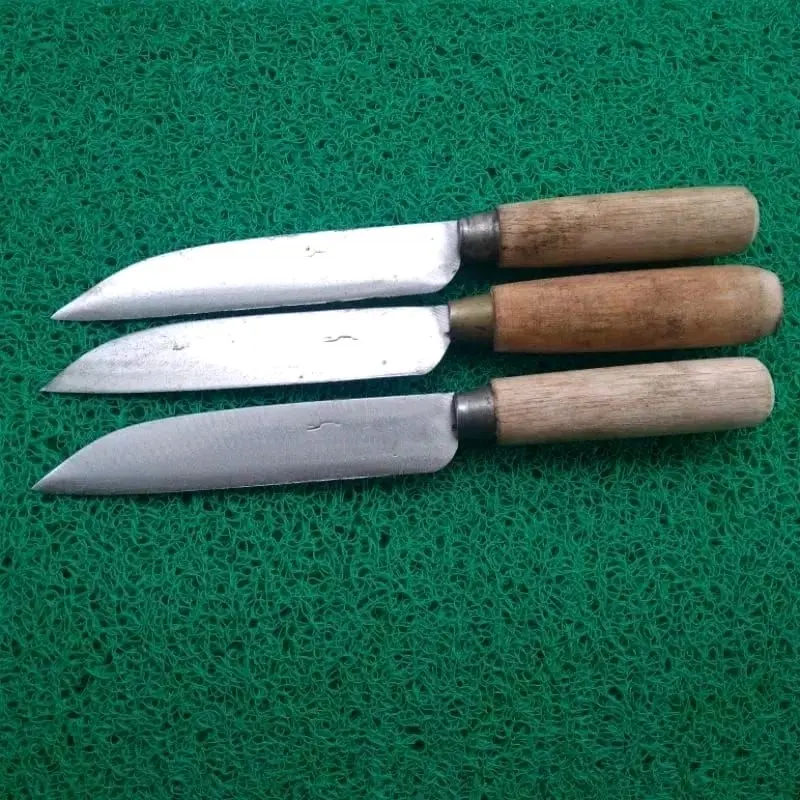 Pisau Dapur Gagang Kayu  / Kitchen Knife / Pisau Baja Per / Pisau Dapur Buah Dan Sayur 0